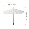 Alipis Parasol Mini Umbrella Doll Umbrella, White Blank Paper Parasol Diy Craft Umbrella Drink Umbrellas Cocktail Picks Decorations Dollhouse Cute Tiny Umbrella Mini Parasol 5pcs