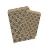 888 Display USA, Inc 200 pcs Damask Paper Gift Bags Shopping Sales Tote Bags 6" x 9" Brown with Black Damask Design
