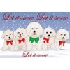 Pipsqueak Bichon Frise Christmas Cards : 10 Holiday Cards with Red Envelopes - ADORABLE!