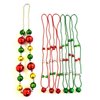 GZYSSL 7 Pcs Christmas Party Beads Necklaces Party Supplies Jingle Bell Jumbo Ball Beads Necklaces For Christmas Tree Party Decorations