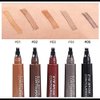 QUEMISS Microblading Eyebrow Pen 3D 4 Fork Tip Eyebrow Pencil Creates Lasting MakeUp Professional Natural Looking Brow Pen Cover Sparse Areas Daily Waterproof Brow Pencil