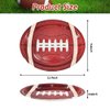 AIBIIN 50 Pcs Football Paper Plates 12.7 inch Football Shaped Disposable Party Supplies Football Birthday Party Plates Football Game Day Sports Birthday Tailgate Party Decorations