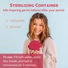 Pixie Menstrual Disc Kit - Best Period Disc Starter Kit - 2 Discs, 20 Wipes, Wash, Lube, Public Restroom Carry Cup, Stain Remover & Storage Bag - Proven to Become A Successful Menstrual Disc User