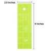 Acrylic Quilting Ruler, 2.5 inch x 8 inch | Small Ruler for Sewing, Measuring and Cutting Quilt Fabric | Straight Edge Tool for Jelly Rolls, Mini Charm Pack Quilts, and DIY Craft Projects, Green