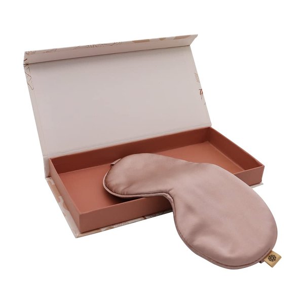 Premium Handcrafted 25 Momme Mulberry Silk Eye Mask for Sleeping (Ballerina)