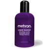 Mehron Makeup Liquid Makeup | Face Paint and Body Paint Perfect for Halloween, Cosplay I Air Brush Compatible Body Paint 4.5 oz (133 ml) (PURPLE)