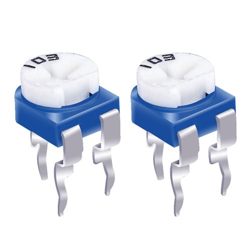 Taiss 15 Values 100-2M Ohm Variable Resistor Potentiometer 6mm Potentiometer Assortment Kit with Transparent Plastic Box