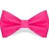 Vibrant Pink Bow Tie - 3.25" x 6", 1 Count - Premium Quality Fabric, Adjustable & Stylish - Perfect For Events & Photoshoots