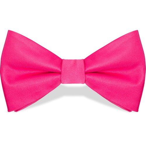 Vibrant Pink Bow Tie - 3.25" x 6", 1 Count - Premium Quality Fabric, Adjustable & Stylish - Perfect For Events & Photoshoots