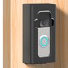 Adhesive Mount Compatible with for Video Doorbell No-Drill Mounting Bracket Cover Holder Not Block Doorbell Sensor