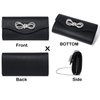 MUDUO Women Diamond Bow Evening Bag Rhinestone Clutch Purse Wedding Prom Purse Formal Cocktail Party Handbag… (Black)