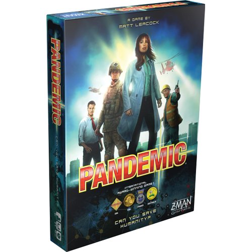 Pandemic Board Game (Base Game) - A Cooperative Battle to Save Humanity, Strategy Game for Kids and Adults, Ages 8+, 2-4 Players, 45 Minute Playtime, Made by Z-Man Games