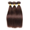 Brown Bundles Straight Human Hair Color 4 Chocolate Brown Bundles Human Hair Dark Brown Bundles Weave No Tangle Hair Extensions For Black Women Brazilian Unprocessed Virgin Bundles（18 20 22 inch)