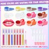 Lip Gloss Making Kit, JCOOS Diy Lip Gloss Making Kit 63PCS Diamond Make Your Own Lip Gloss Kit, Matte Lip Gloss Base, Lip Gloss Tubes, Lip Gloss Pigment Teen Girl Gifts Trendy Stuff Women Gifts Unique