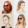 26 Pcs Satin Headbands for Girls DIY Craft Headband 1cm (0.4 inch) Ribbon Girls Headband Fashion Colorful Satin Coverd Hair Band Craft, 26 Colors