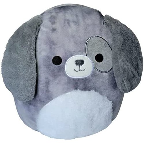 Squishmallow Official Kellytoy Plush Pets Squad Dogs Cats Bunnies Frogs Squishy Soft Plush Toy Animals (Gustavus Grey Dog, 8 Inch)