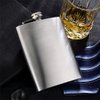 GENNISSY Silver 18/8 Stainless Steel 12OZ Hip Flask - Flasks for Liquor with Funnel…