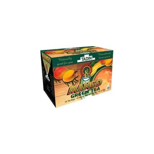 Tadin Mango Green Tea Bag, 24-count