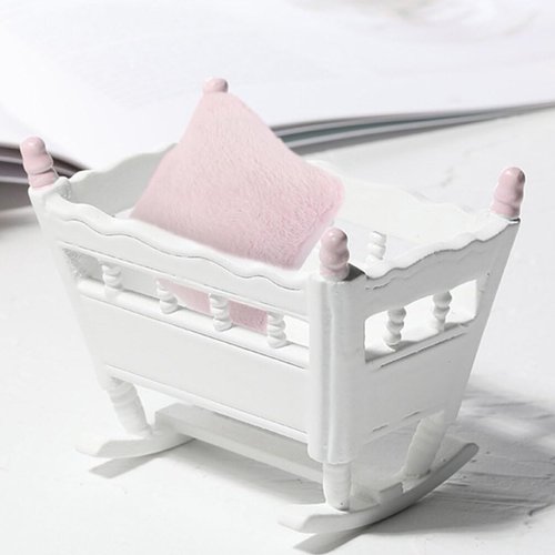 Vaguelly 6pcs Miniature Dollhouse Pillows 1:12 Scale Mini Cushions Tiny House Simulated Pillow Cushions Furniture Model Toy for Sofa Bed Couch Accessory Pink