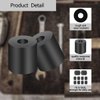 10Pcs Tear Resistant Multi-Purpose Rubber Spacer 1" OD x 3/8" ID x 1" Thick Rubber Bushing Solid Smooth Round Neoprene Rubber Washers for Car,Motor,Bars Accessories