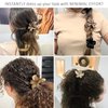 Luvearo Flower Hair Clips for Women 2.8 Inch for Thick Thin Curly Hair Accessories, Cute Girl Gifts, Plumeria Claw Matte Neutral Colors