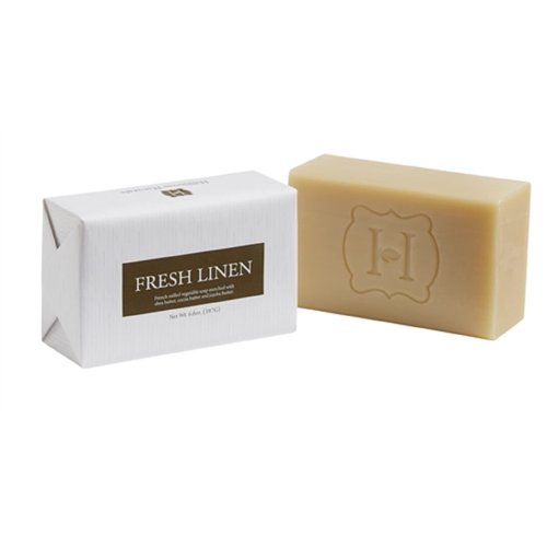 Hillhouse Naturals Fresh Linen French Milled soap - Vegan Natural Bar Soap, Dry Skin, Handmade Soap With Premium Essential Oils - 6.6oz (Fresh Linen)