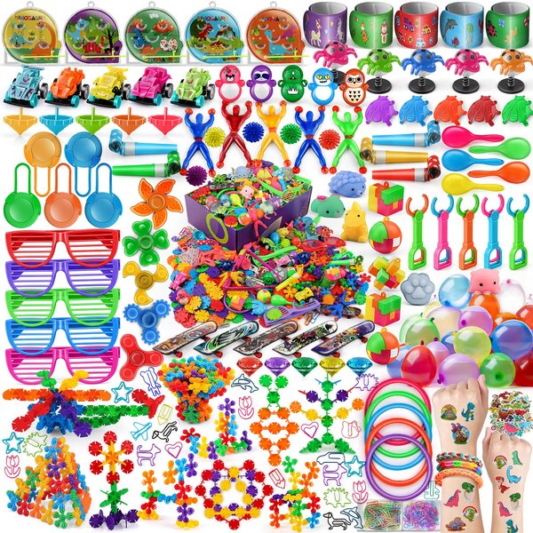 Amy&Benton 1000PCS Kids Birthday Party Favors for Goodie Bag Fillers Pinata Stuffers Classroom Rewards Carnival Prizes