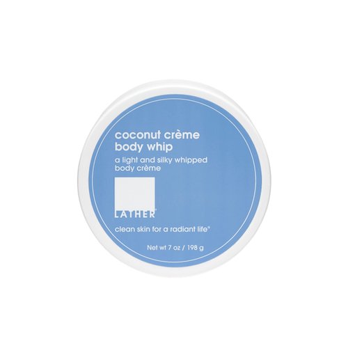 LATHER Body Whip - Coconut Cream Whipped Body Butter - Rich Daily Body Cream for Deep Hydration - Nourishing & Non-Greasy for Long Lasting Moisture - Essential Oil Blend - 7 Oz