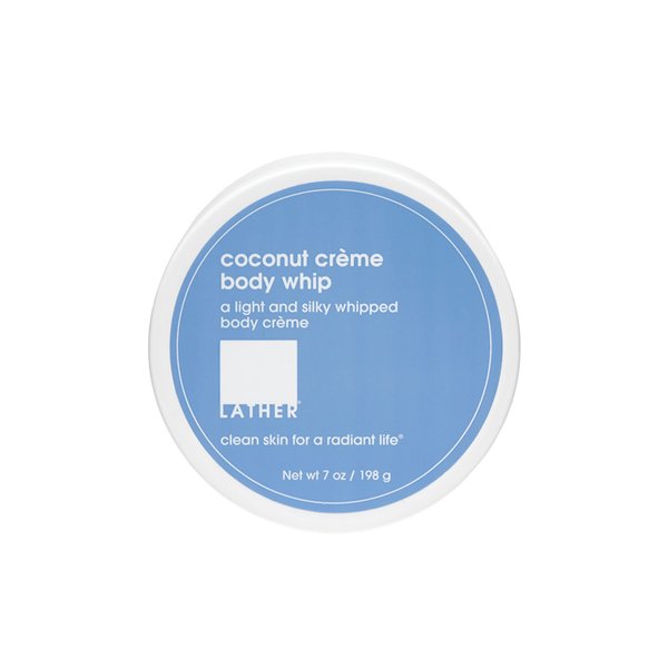LATHER Body Whip - Coconut Cream Whipped Body Butter - Rich Daily Body Cream for Deep Hydration - Nourishing & Non-Greasy for Long Lasting Moisture - Essential Oil Blend - 7 Oz