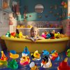 50 Pack Rubber Ducks in Bulk,Assortment Duckies for Jeep Ducking Floater Duck Bath Toys Party Favors