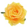 MECCANIXITY 1 Pcs Rose Flower Hair Clips 4 Inch Flower Hair Pins Flower Brooch for Women Hair Accessories Yellow