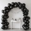 100pcs Black Balloons for Balloon Garland Arch Kit, Perfect for Valentine's Day, Baby Shower, Gender Reveal, Wedding, Birthday Party Decoration