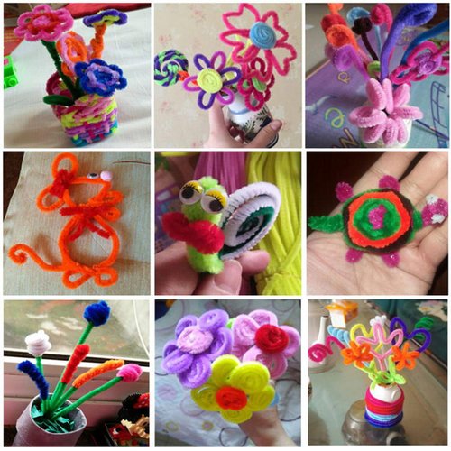 100Pcs Colorful Pipe Cleaners,10 Colors Pipe Cleaners Craft(6 mm x 12Inch),Pipe Bulk DIY Crafts Chenille Stems Creativity Pipe Cleaners for DIY Crafts Decor,Arts,Crafts and Sewing,Sculpture Supplies