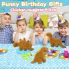 Isaacalyx 3 Pack Dino Nugget Pillow, Funny Gifts for Birthday Gifts, Dinosaur Theme Party Decorations (3 Packs Dino)