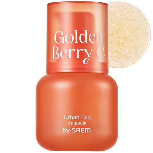 THESAEM Urban Eco Golden Berry C Ampoule with Micro-Vitamin Bubble & Vitamin C - Blemish Clearing, Tone Correcting & Dark Spot Lifting Ampoule - Hydrating Facial Serum for All Skin Types, 1.01 fl.oz.