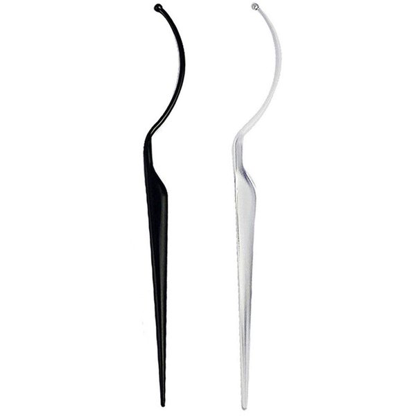 2 Pcs False Eyelash Holder Grafting False Lashes Display Stick Holder for Eyelash Extension Supplies (Black & Clear)