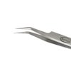 Szeles Vetus Tweezer Stainless Steel Non-magnetic Curved Slant Tip Eyelash Eyebrow Tweezers Makeup Tool ST-17