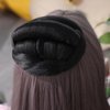 GUEDKIKL Hanfu Braided Chignon Fairy Wig Bag, Ancient Croissant Hair Bun, Princess Hair Band Hanfu Cosplay Wig, Hair Pad Headdress Photography Props