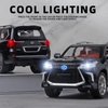 OANMYJJO Toy Cars Lexus 570 Boys Big Off-Road SUV Model Car，1/24 Diecast Metal Car Toys ，with Lights Sound and Pull Back Toy Car，Toy Cars for Boys Age 4-7（Black）