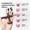 SUPWEE 5 in 1 Nail Magnet Tool for Cat Eye Gel Nail Polish Multi-Function Magnetic Stick for Nails Strong Magnetism for 9D Strip Galaxy Cat Eye Nail Art Design DIY Home Manicure