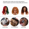 Morris Mannequin Head 100% Real Hair Training Head Manikin Head Cosmetology Doll Head for Hairdresser Practice HairStyling Braiding with Clamp Stand (16 Inch)