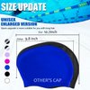 Women Silicone Swimming Cap, High Elasticity Thick Swim Hats for Long Hair, Bathing Swimming Caps for Women and Men Keep Your Hair Dry, with Ear Plugs and Nose Clip, Easy to Put On and Off