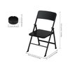 DS. DISTINCTIVE STYLE Mini Chair 1/6 Scale Furniture Doll Chair Black Tiny Folding Chair for 12 Inch Action Figure Miniature Furniture for Dollhouse Decoration