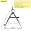 ZLKSKER 6 inch Professional Leather Work Divider, Woodworking Compass with Pencil Holder, Spring Divider Wing Compass