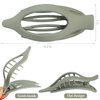 CHANDAT Flat Hair Clips 6 pcs Lay Down Claw Clips French Concord Hair Clips for Thick Hair Alligator Hair Clips for Thin Hair Duck Bill Hair Barrettes Hair Accessories for Women - Basic