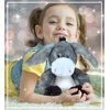 DolliBu Plush Donkey Stuffed Animal - Soft Plush Huggable Grey Donkey Toy, Adorable Floppy Donkey Stuffed Toy, Donkey Gifts for Donkey Lovers for Kids and Adults - 9 Inches
