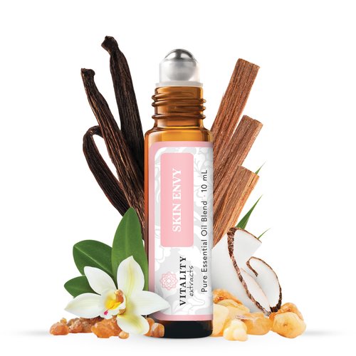 Vitality Extracts Skin Envy - Face Moisturizer Serum, Coconut Oil, Collagen, Vitamin E, Vegan, Fr...