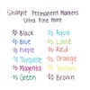 SHARPIE Retractable Permanent Markers, Ultra Fine Point, Black, 2 Count