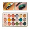 IONSGAKO Green Glitter Eyeshadow Palette,18 color Matte Shimmer Eyeshadow Palette Highly Pigmented for Christmas Halloween Smoky Makeup Daily Natural Eye Makeup Women Green Eye Shadow Makeup Palette