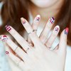 JERCLITY 112 Pieces 8 Sheets 4th of July Nail Wraps for Short Nails Independence Day Nail Polish Strips Patriotic American Flag Nail Strips Self-Adhesive Nail Stickers with Nail File for Memorial Day